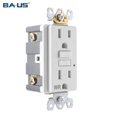 China gw 15a 125v american us self test self test tamper weather gfci outlet, gfci 15a wall switch for sale