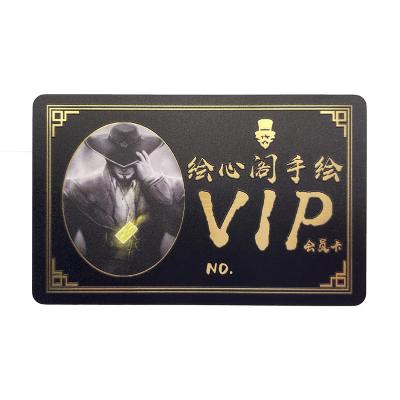 China Member / Supermarket / Mall Customized Luxurious Black Gold Foil Embossed Gold Plated Business Card Printed Plastic PVC Gift Certificate VIP Business Card for sale