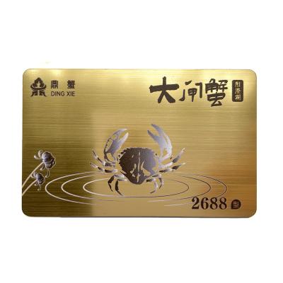 China Member / Supermarket / Mall PVC Plastic Luxury Business Gilding Embossed High End Customized Business Card Gift Certificate for sale