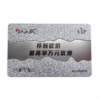 China Membership/Supermarket/Mail Gift Card Plastic Gold and Silver Foil PVC Hot Stamping VIP Customized Embossed UV Business Card for sale