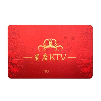 China Member / Supermarket / Mall Customized Membership Card Luxury PVC Plastic Gift Certificate VIP Embossed Business Card Printing Service for sale