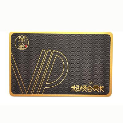 China Membership/Supermarket/Mail Business Card PVC Business Magnetic Stripe Membership Card Gold Embossed Customized Plastic Printing High End for sale