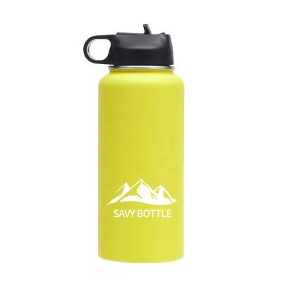 China Half gallon insulated water bottle warmer sustainable double wall bpa free customized water bottle with straw for sale