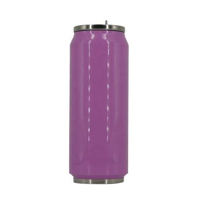 China Double Wall Sustainable Soda Can Water Bottle , 500ml Stainless Steel Thermos Vacuum Can Cola for sale