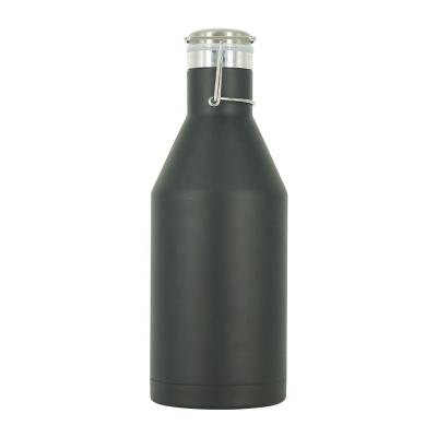 China Business Wholesale 64oz Double Wall Vacuum Flask Reusable Stainless Steel Beer Shaker for sale