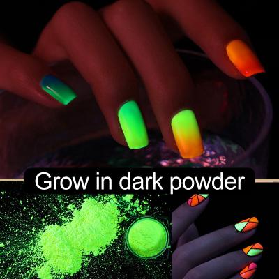 China Newest wholesale glow in dark dipping powder private brand thermo powder dip powder acrylic nail for sale