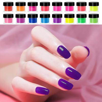 China Queen shining colorful glitter nails dip color nail dipping powder neon dip powder for sale