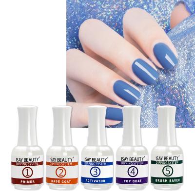 China Fast Drying nails Dip Powder 3 in 1 dipping powder private label in stock dipping liquid for sale