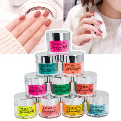 China Flexible strong no sanding drying fast color dipping powder set nail salon for sale