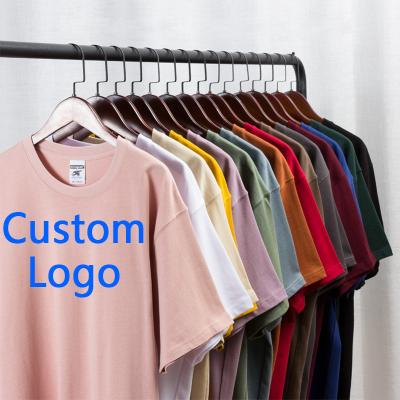 China Breathable 280g 100% Cotton T Shirt Custom Logo White Tshirt For Men Plus Size Men's T-shirts Cotton Designer Tshirt Custom Tshirt for sale