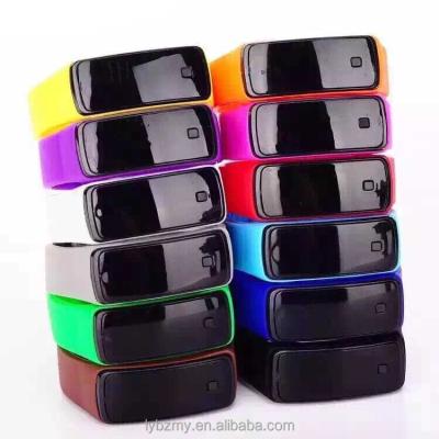 China Day/Date Sports Led Digital Display Touch Screen Watch Belt Silicone Wristbands LED Touch Watch for sale