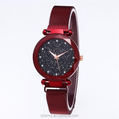 China Diamond Starry Fashion Magnetic Strap Lady Wrist Star Non-Specific Sky Luxury Watch for sale