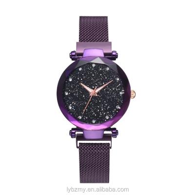 China Diamond Starry Fashion Magnetic Strap Lady Wrist Star Non-Specific Sky Luxury Watch for sale