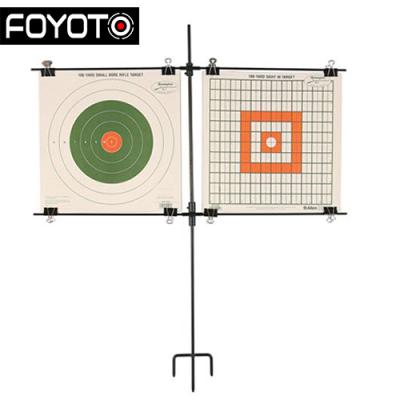 China New Design Metal Training Steel Sight Target Paper Holder, Holds 2 Targets Stand Games Toys Height 750mm for sale