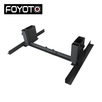 China OEM Adjustable High Quality Black Powder Coating Metal Target Stand Outdoor Target Shooting Stand for sale