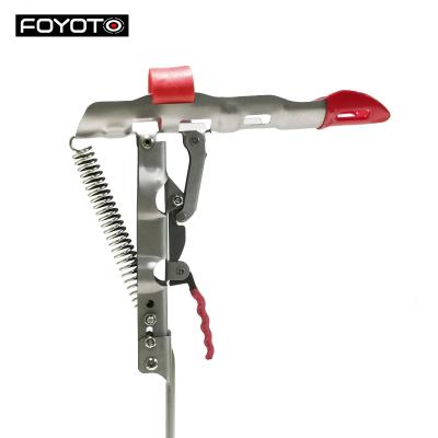 China FOYOTO Stainless Steel Automatic Adjustable Spring Folding Fishing Rod Holder Rack for sale