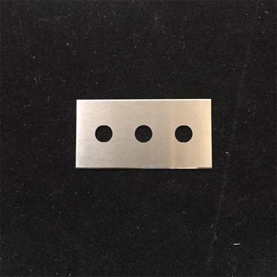 China Building Material Shops Tungsten Carbide Film Cutting Knife 3 Holes High Quality Industrial Razor Blades for sale