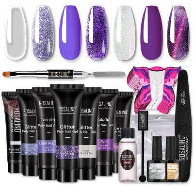 China Easy Apply China Customized  Quick Extension Gel Set Nail Polish Crystal Nail Set Uv Gel Nail Set Wholesale for sale