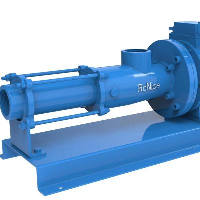 China Sewage System Treatment Flocculant Dosing Screw Pump, Factory Price Progressive Cavity Single Screw Pump, Mud, Chemicals, Water, Food for sale