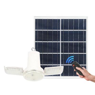 China Ndoor And Outdoor High Efficiency White Solar Lamp 18w 24w 36w LED Beads With Solar Panel Waterproof Foldable ABS Fan Sheet for sale