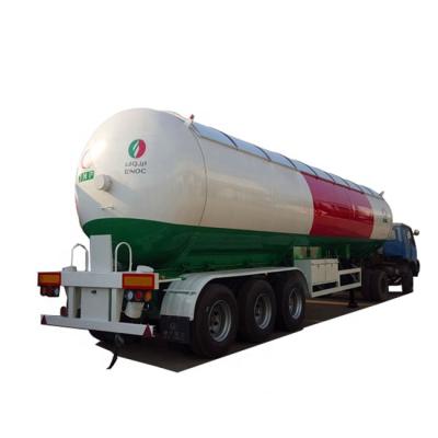 China 3 axles 56000 Liters lpg tank semi trailer Gas lpg trailer for sale for sale