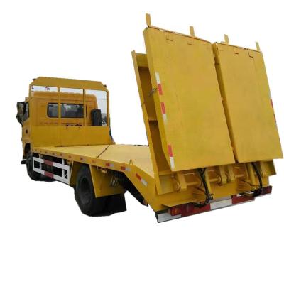 China Bottom price 10 ton 150HP low bed truck/ flat bed tow truck for sales for sale