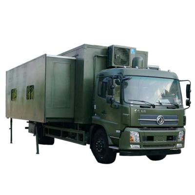 China Dongfeng Military mobile food truck for sales, kitchen catering truck for sale