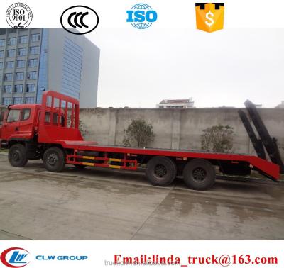 China Hot selling 4 axles Chufeng low bed truck flat bed truck for sale