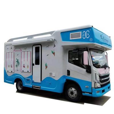 China ice cream vending truck, mobile coffee and snack truck, mobile food truck for sale