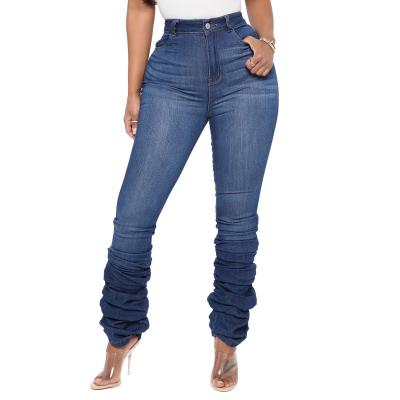 China New Classic QUICK DRY Pile Jeans For Young Women for sale