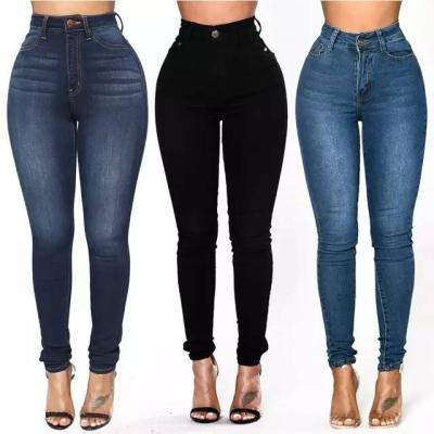 China QUICK DRY women's classic washed denim pants &women's clothing factory pant skinny jeans for sale