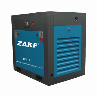 China De alta qualidade do compressor de ar do parafuso refrigerar de ar com 11KW a correia 15 HP à venda