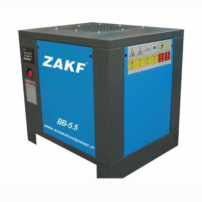 China Mini High Pressure Rotary Screw Compressor 5.5 HP 4 KW Belt Air Cooling ZAKF for sale