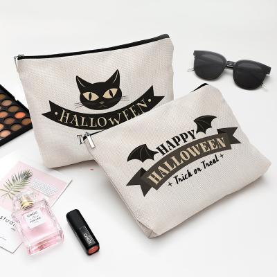 China Fashion Halloween Makeup Cosmetic Bag For Women, Adorable Roomy Makeup Bags Travel Waterproof Organizer Toiletry Bag Accessories Gifts for sale