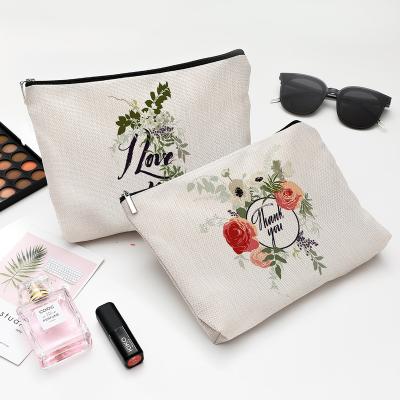 China Fashion Flower Makeup Cosmetic Bag for Women, Adorable Roomy Makeup Bags Travel Waterproof Organizer Toiletry Bag Accessories Gifts for sale