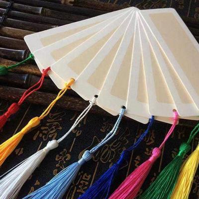 China Custom Colored DIY Grsffiti Empty Tassels Pendant Paper Bookmarks From Insurance for sale