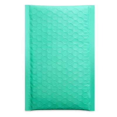 China Waterproof Shock Resistance Padded Mailers Green Bubble Mailers Seal Poly Protective Packaging Bubble Bags for sale