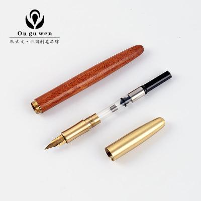 China Custom Logo Luxury Executive Luxury Gift High Quality Custom Logo Rollerball Pen Wooden Fountain Pen for sale