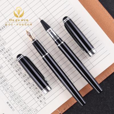 China Custom Logo Luxury Fountain Pen Business Metal Rollerball Pen High Quality Factory Price Custom Gift Pen for sale