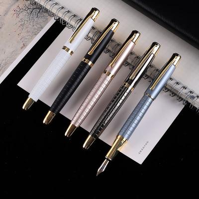 China Luxury Gift Pen Metal Pen With Custom Logo Luxury Fountain Pen Business black matte gold custom logo high quality popular factory price for sale