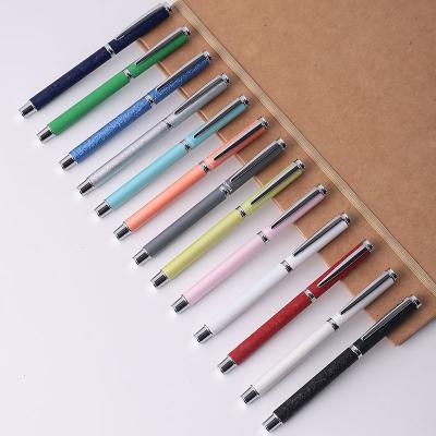 China Wholesale Cheap Best Popular Promotional Gift Metal Gel Pen With Logo Color Metal Roller Pen for sale