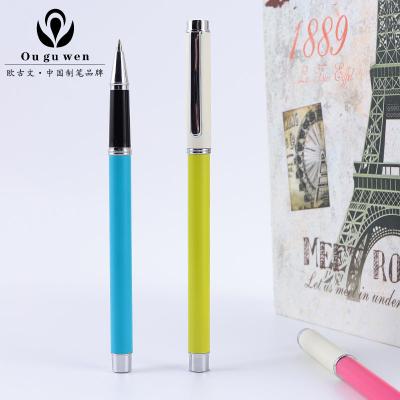 China 2021Promotional Best Cheap Wholesale Popular Metal Cute Gel Pen With Logo Color Pens for sale