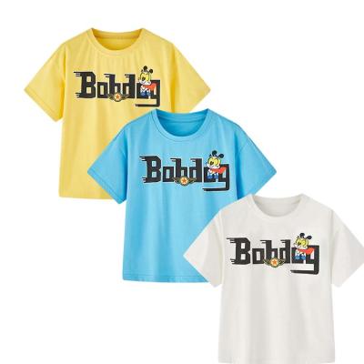 China Summer Kids Anti-Shrink Kids Printed Baby Boy Multicolor Short Sleeve T-Shirt for sale