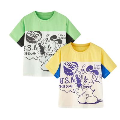 China Summer Kids Anti-Shrink Kids Printed Baby Boy Multicolor Short Sleeve T-Shirt for sale