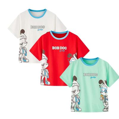 China Summer Kids Anti-Shrink Kids Printed Short Sleeve Babies Boy T-Shirt for sale