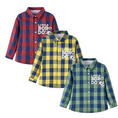 China Wholesale Plain Anti-Shrink Coat Kids Clothes Little Baby Boys Shirts Tops Striped Casual Kids Clothes for sale