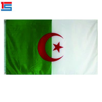 China FLIGHT RTS 90x150cm 100% Polyester Algeria Cheap National Flags Ready In Stock for sale