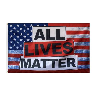 China Non Profit Organizations 3x5ft 100% Polyester Cheap Custom Flags All Lives Matter Flag for sale