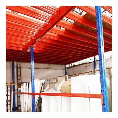 China Victory Double Corrosion Protection Industry Heavy Duty Storage Racking System Modular Warehouse Mezzanine Floor for sale