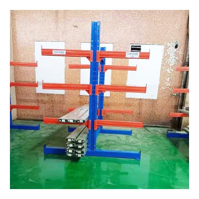 China Selective Corrosion Protection Warehouse Fine Finished Q235 Light Duty Metal Cantilever Rack for sale